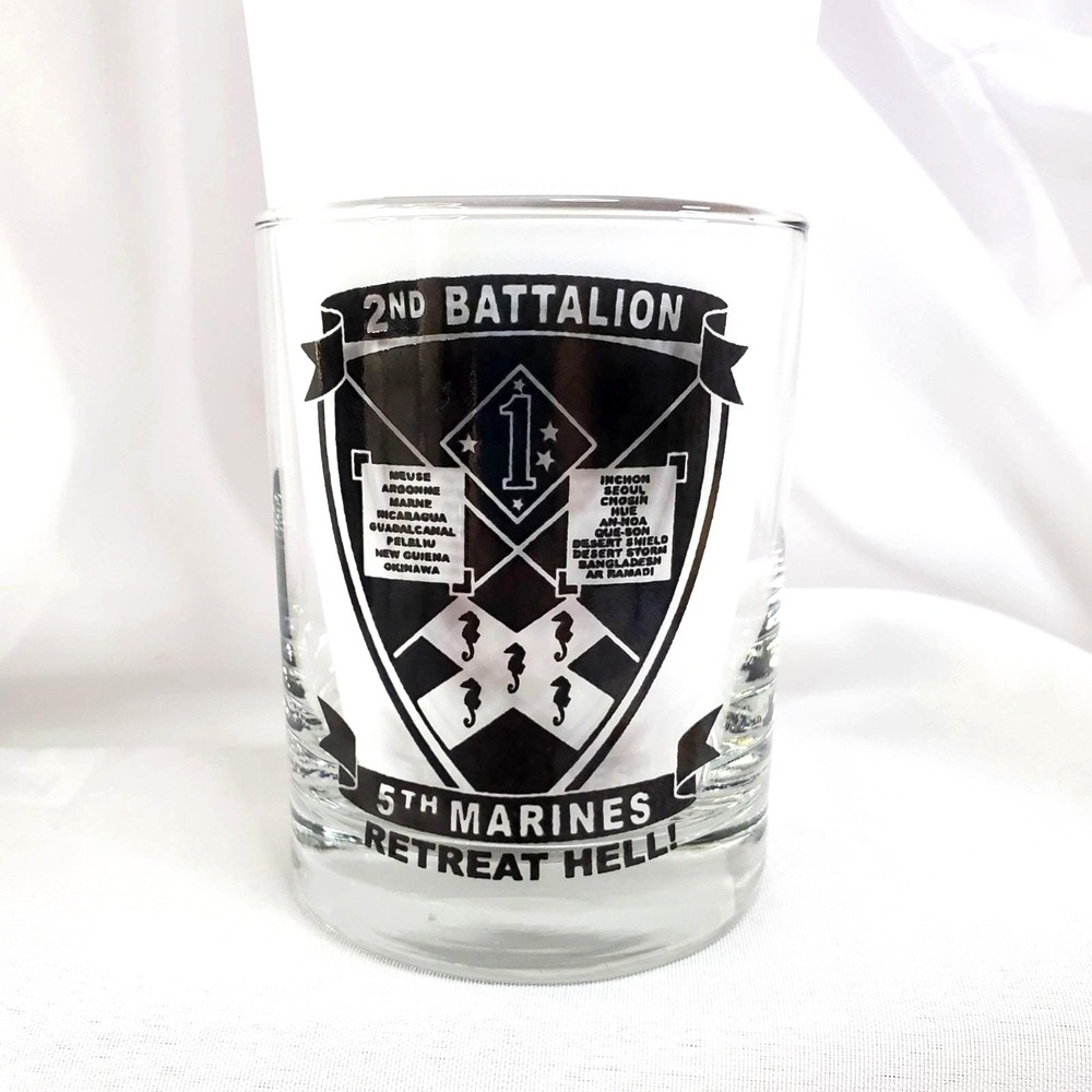 Marine Corps 231st Birthday Ball Glass 2nd Battalion 5th Marines MGM Grand 2006